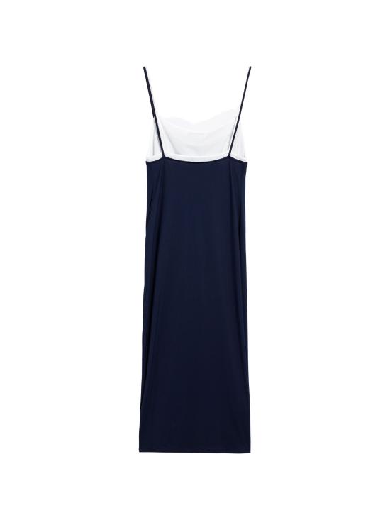 26FW 미우미우 스트레치 저지 미디드레스 MF6436OOO122R F0008 BLUE - MIU MIU