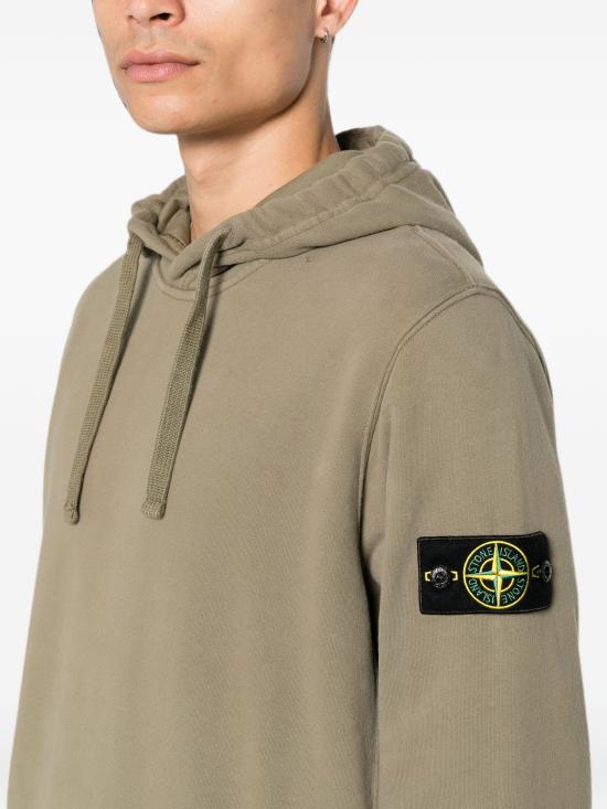 26FW 스톤 아일랜드 후드 티셔츠 S156100048S0A20 V005G GREEN - STONE ISLAND