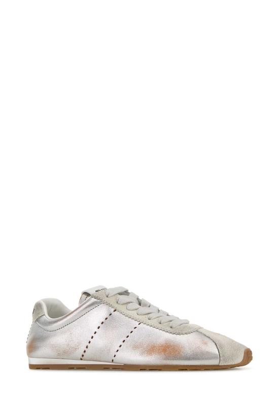 26FW 미우미우 플룸 블리치 스니커즈 5E114EF0053ZQ3 F0S9Q SILVER - MIU MIU
