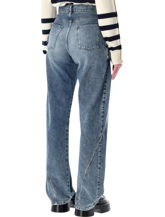 26FW JW앤더슨 스트레이트 팬츠 DT0127 PG1849172 BLUE - JW ANDERSON