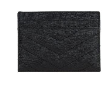 26FW 생로랑 카산드라 마틀라세 카드 케이스 423291BOW01 1000 BLACK - SAINT LAURENT