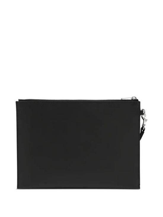 26FW 생로랑 엠보스 레더 파리 지퍼 태블릿 홀더 683865BTY0N 1000 BLACK - SAINT LAURENT