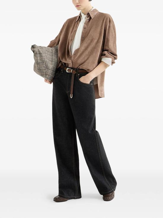 26FW 브루넬로 쿠치넬리 스트레이트 팬츠 ML134P4021 C002 BLACK - BRUNELLO CUCINELLI