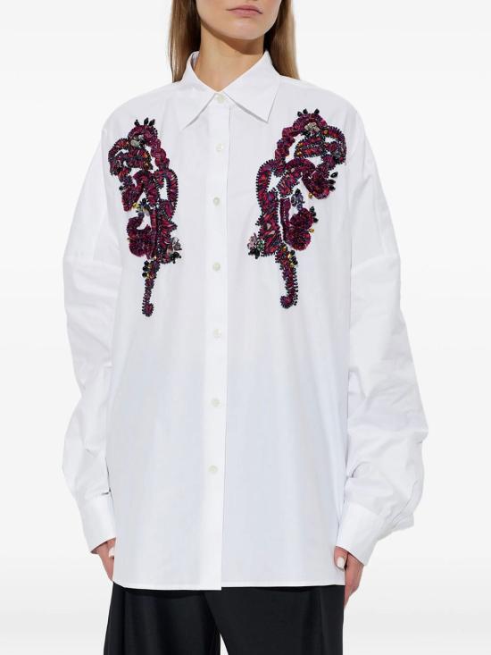 26FW 드리스 반 노튼 셔츠 01307144433 001 WHITE - DRIES VAN NOTEN
