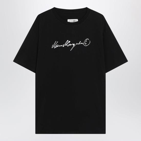 26FW MM6 메종마르지엘라 반팔 티셔츠 SH0GC0077M20258900 BLACK