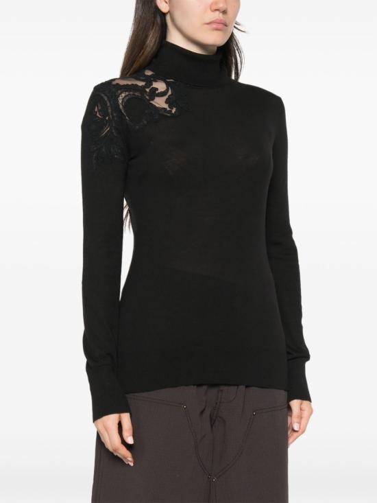 26FW 에르마노 설비노 스웨터 D495M310EAPATL95708 BLACK - ERMANNO SCERVINO