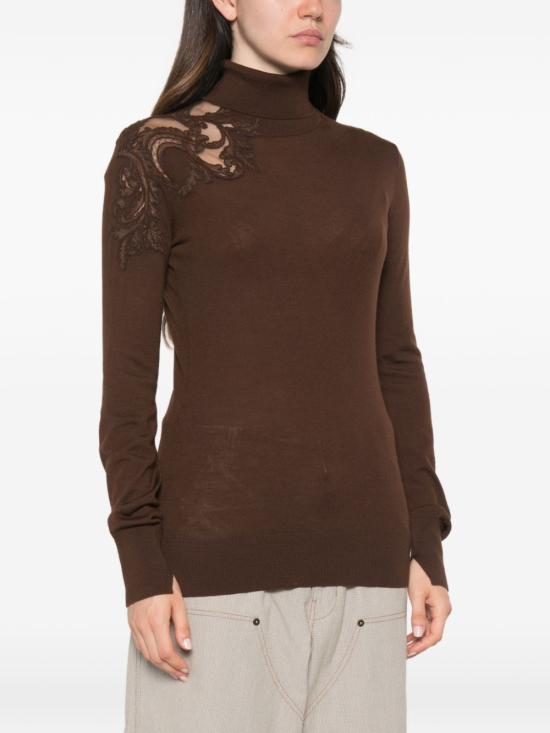 26FW 에르마노 설비노 스웨터 D495M310EAPATL91118 BROWN - ERMANNO SCERVINO