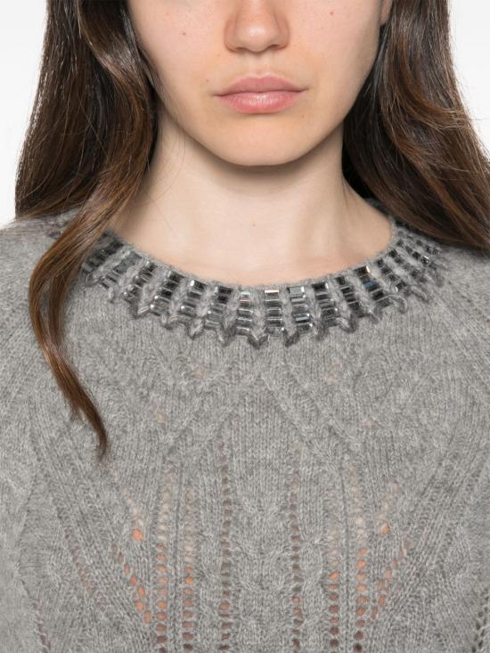 26FW 에르마노 설비노 스웨터 D495L325RCTZTWN1704 GREY - ERMANNO SCERVINO