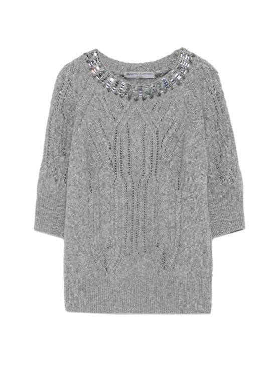 26FW 에르마노 설비노 스웨터 D495L325RCTZTWN1704 GREY