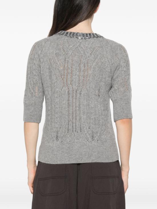 26FW 에르마노 설비노 스웨터 D495L325RCTZTWN1704 GREY - ERMANNO SCERVINO