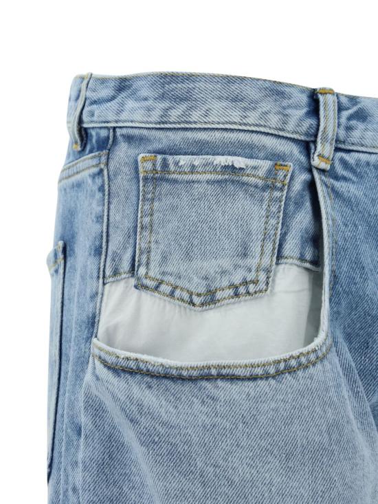 26FW 마르지엘라 컨트래스티드 포켓 스트레이트 진 S51LA0052S30513470 LIGHT BLUE - MAISON MARGIELA