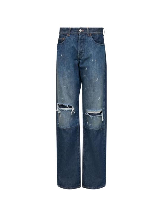 26FW MM6 메종마르지엘라 스트레이트 팬츠 S52LA0277M30055967 NAVY