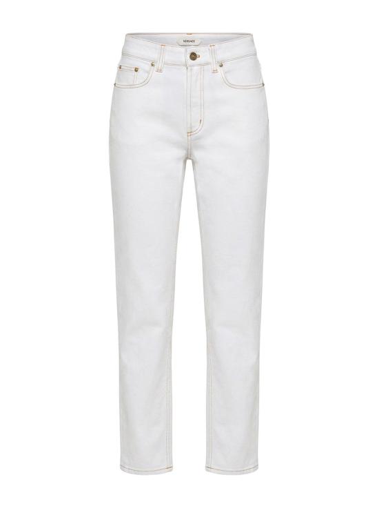 26FW 베르사체 스트레이트 팬츠 10256681A186521D660 WHITE