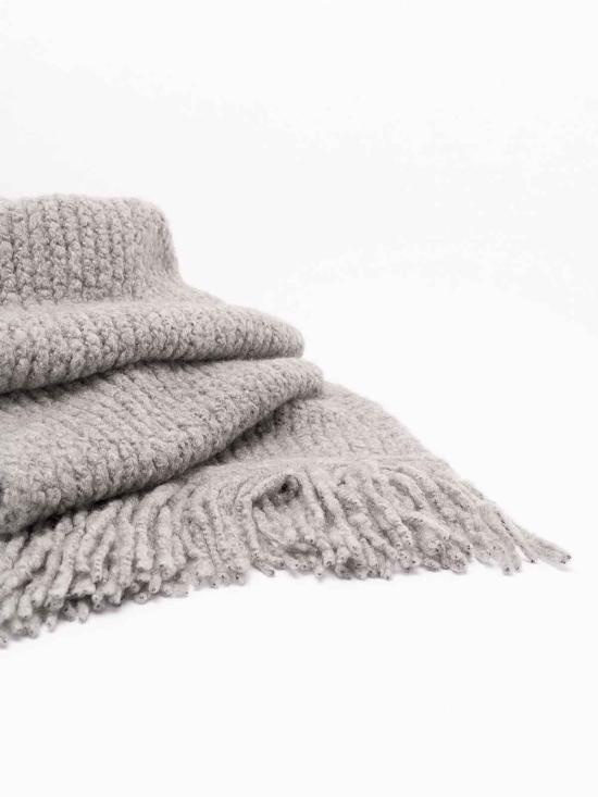 26FW 알라누이 머플러/스카프 LWMA009E26KNI0010500 LIGHT GREY - ALANUI