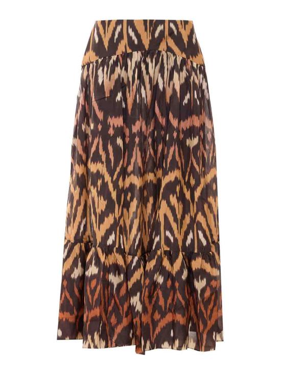 26FW 짐머만 롱 스커트 8467SSS261 BROWN