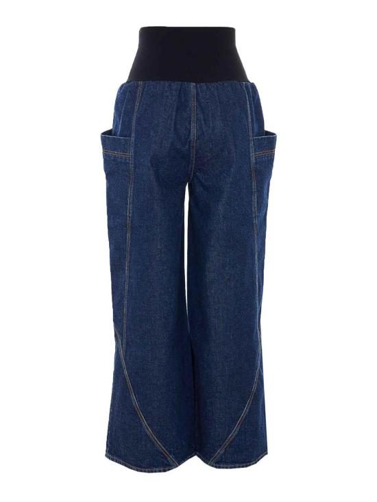 26SS 알라이아 스트레이트 팬츠 AA9P1309D014CA24 BLUE - ALAIA