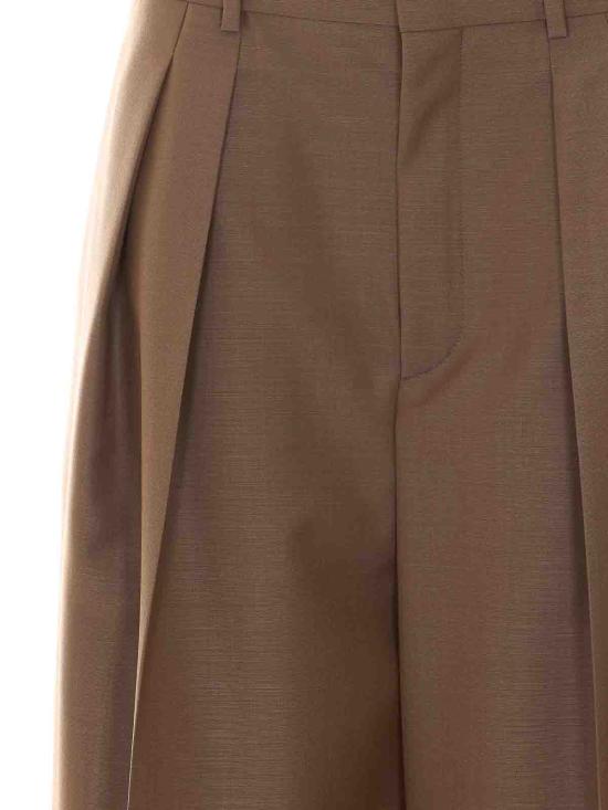 26SS 생로랑 스트레이트 팬츠 854457Y1N022055 BROWN - SAINT LAURENT