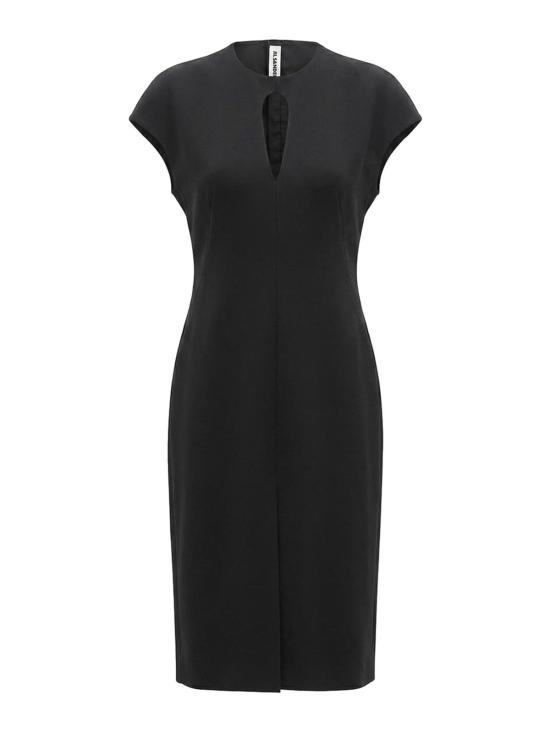 26FW 질샌더 미디 원피스 J02CT0640J40356001 BLACK