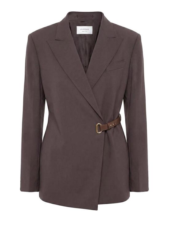 26FW 스포트막스 수트 자켓 2622046011600020 DARK BROWN
