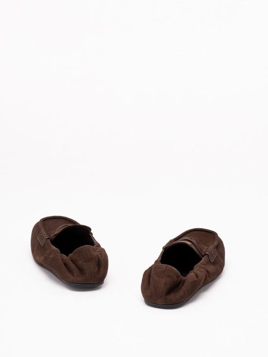 26FW 미우미우 루슈 나파 레더 로퍼 5D341E008FD005F0003 DARK BROWN - MIU MIU