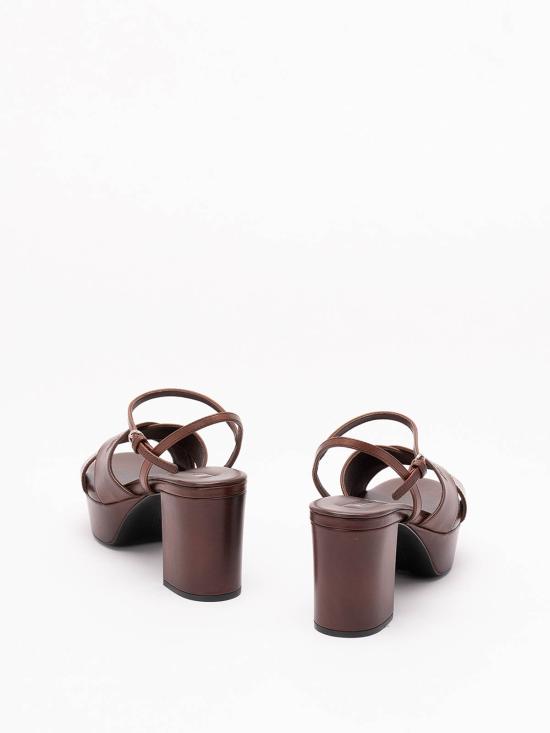 26FW 미우미우 힐/펌프스 5XP917V69F075F0201 BROWN - MIU MIU