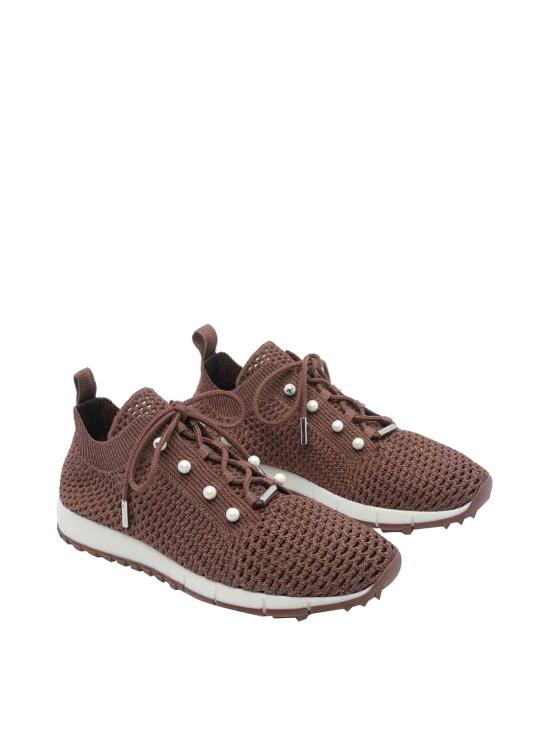 26FW 지미추 스니커즈 VELESQEHCHOCOLATEBRONZE BROWN - JIMMY CHOO
