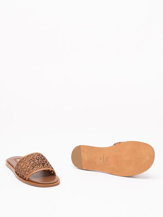 26FW 미우미우 뮬/슬리퍼 5XX6823ZN7F005F0046 BROWN - MIU MIU