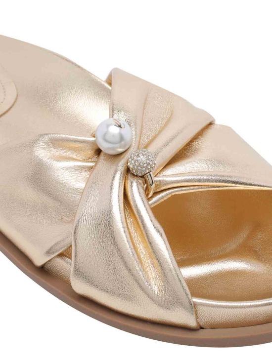 26FW 지미추 뮬/슬리퍼 RAFIFLATMNAGOLD - JIMMY CHOO