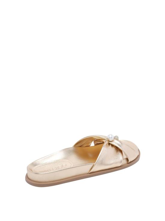 26FW 지미추 뮬/슬리퍼 RAFIFLATMNAGOLD - JIMMY CHOO