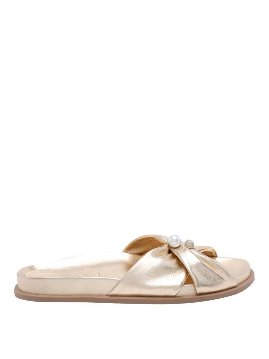 26FW 지미추 뮬/슬리퍼 RAFIFLATMNAGOLD