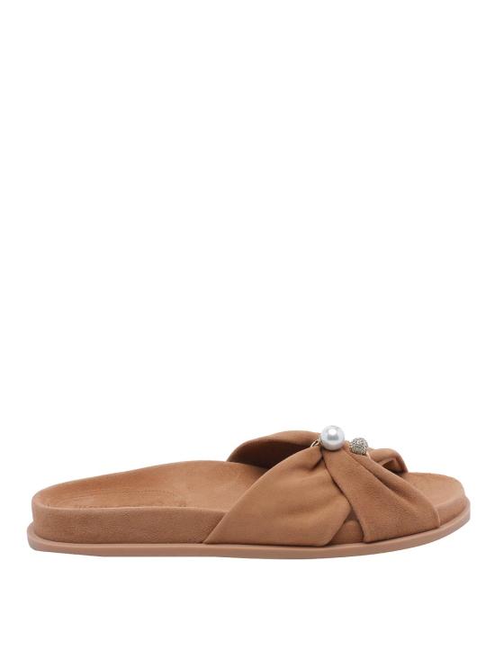 26FW 지미추 뮬/슬리퍼 RAFIFLATSUETOFFEE BROWN