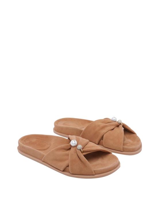 26FW 지미추 뮬/슬리퍼 RAFIFLATSUETOFFEE BROWN - JIMMY CHOO
