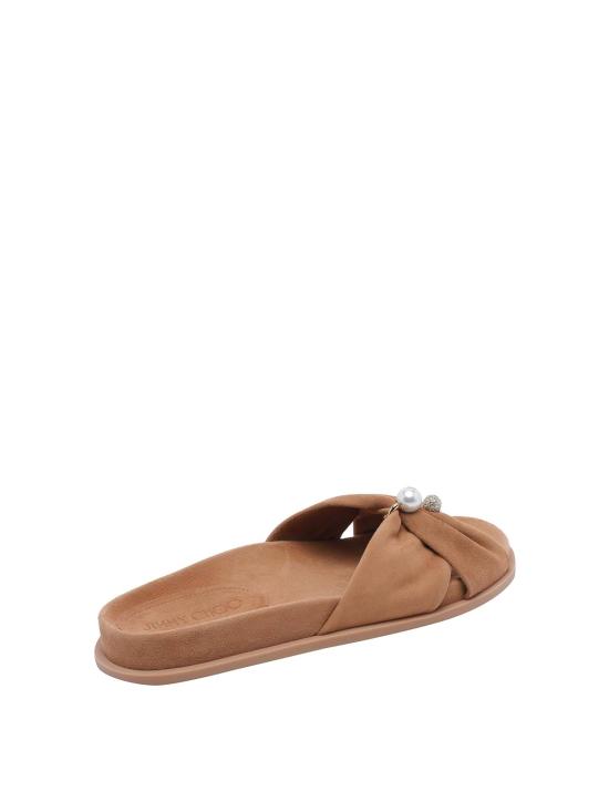 26FW 지미추 뮬/슬리퍼 RAFIFLATSUETOFFEE BROWN - JIMMY CHOO