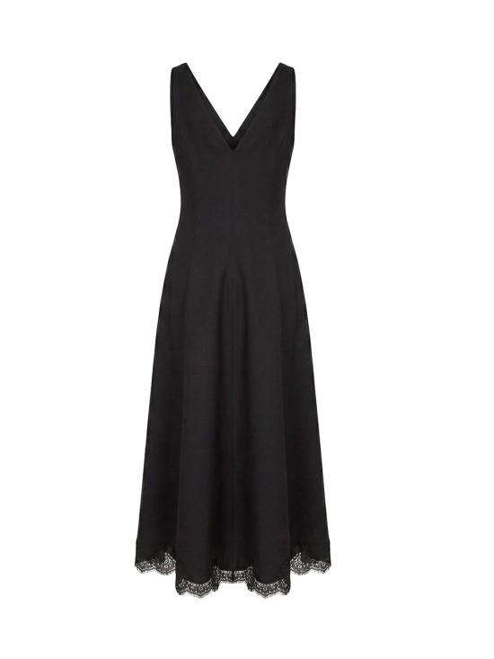 26FW 발렌티노 가라바니 미디 원피스 9B3VAL051CF0NO BLACK - VALENTINO GARAVANI