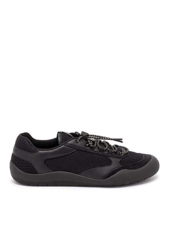 26FW 프라다 스피드락 레더 앤 메쉬 패브릭 스니커즈 2EE4683ZM0FG000F0002 BLACK