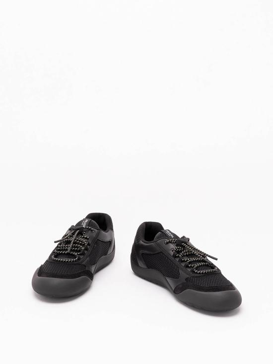 26FW 프라다 스피드락 레더 앤 메쉬 패브릭 스니커즈 2EE4683ZM0FG000F0002 BLACK - PRADA