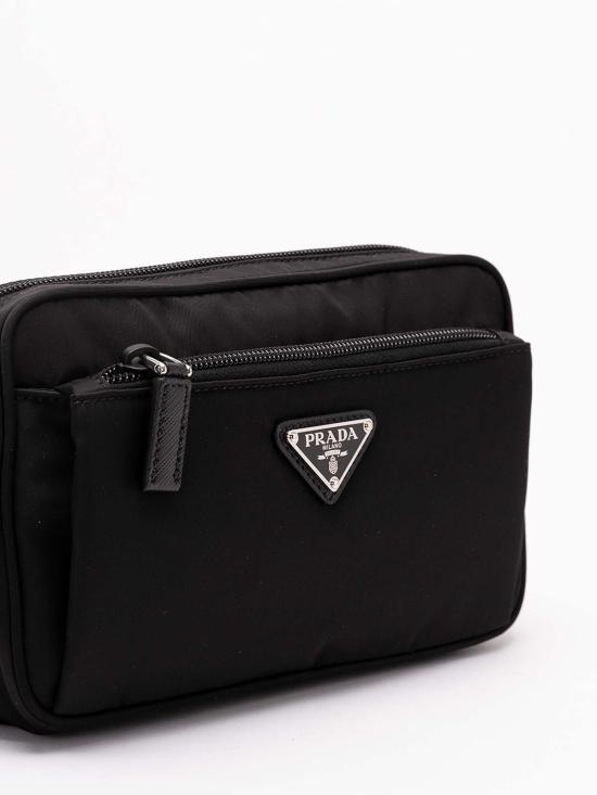 26FW 프라다 리나일론 사피아노 레더 벨트백 2VL9772DMGVWOOF0002 BLACK - PRADA