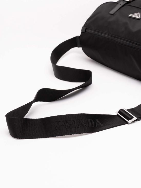26FW 프라다 리나일론 카프스킨 가죽 메신저백 2VD0722C26VDMOF0002 BLACK - PRADA