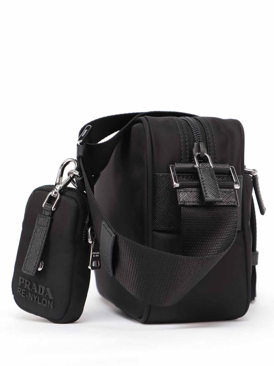 26FW 프라다 리나일론 렉탱글 숄더백 1BC167RV44VB1MF0002 BLACK - PRADA