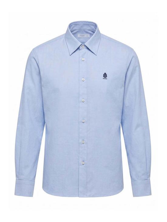 26FW 프라다 긴팔 셔츠 UCN6661926SWMOF0076 LIGHT BLUE