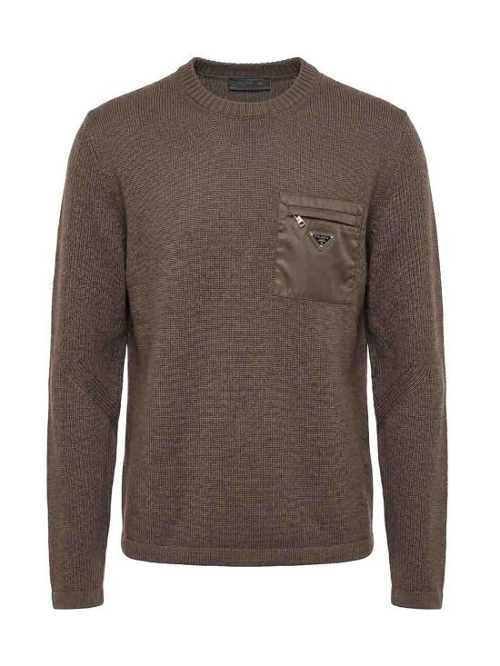 26FW 프라다 스웨터 UMB0491W4XSWMOF0003 DARK BROWN