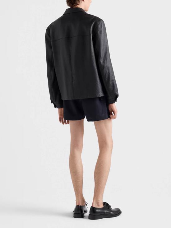 26FW 프라다 가죽 자켓 UPW61519WCSOOOF0002 BLACK - PRADA