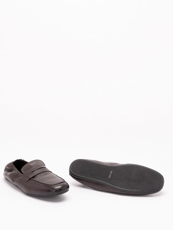26FW 프라다 셔플 앤틱 레더 로퍼 2DG1587V6FG012F0003 DARK BROWN - PRADA