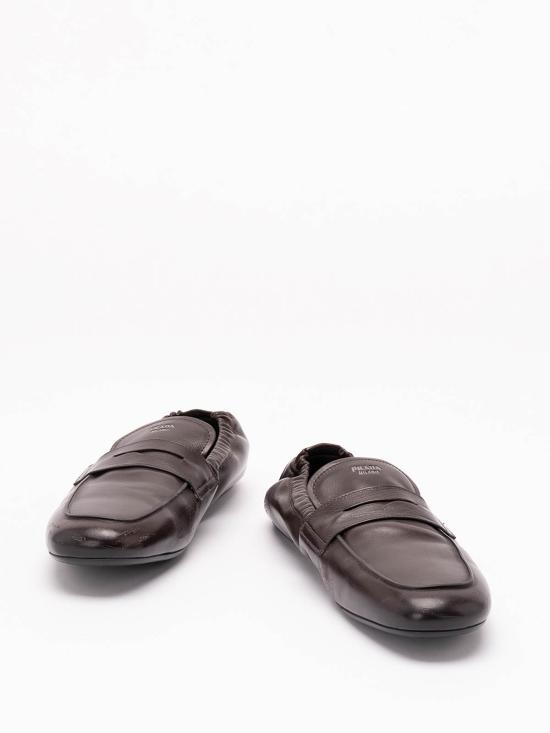 26FW 프라다 셔플 앤틱 레더 로퍼 2DG1587V6FG012F0003 DARK BROWN - PRADA