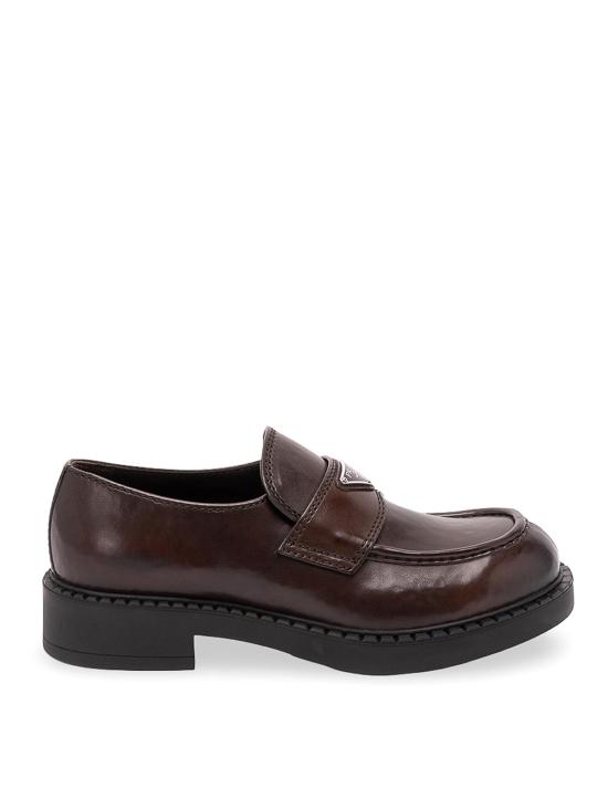 26FW 프라다 초콜릿 레더 로퍼 2DE1273ZPQFG000F0562 BROWN