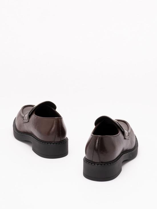 26FW 프라다 초콜릿 레더 로퍼 2DE1273ZPQFG000F0562 BROWN - PRADA