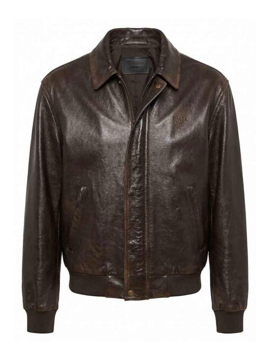26FW 프라다 가죽 자켓 UPW62216ILSOOOF0003 DARK BROWN