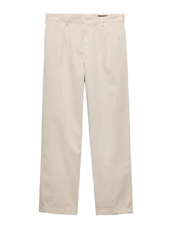 26FW 프라다 스트레이트 팬츠 UP0434192ASOOOF0036 LIGHT BEIGE - PRADA