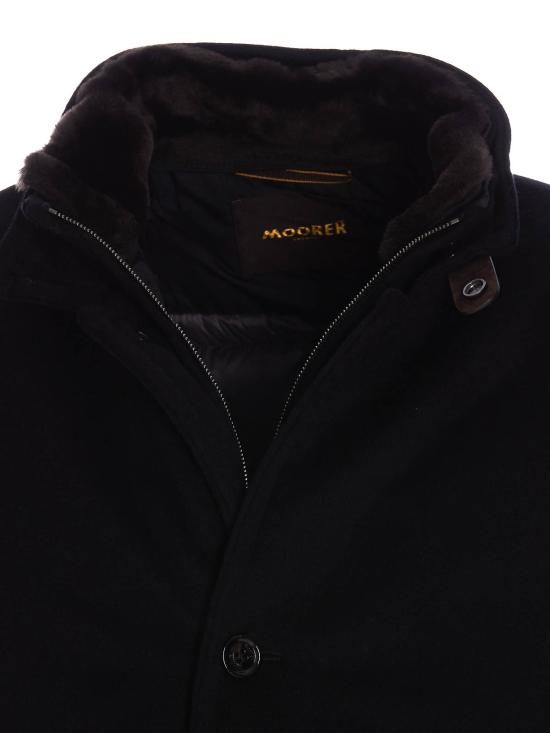 26FW 무레르 본드 FUR LE 싱글 브레스티드 구스 다운 자켓 BONDFURLEU0497 BLUE - MOORER