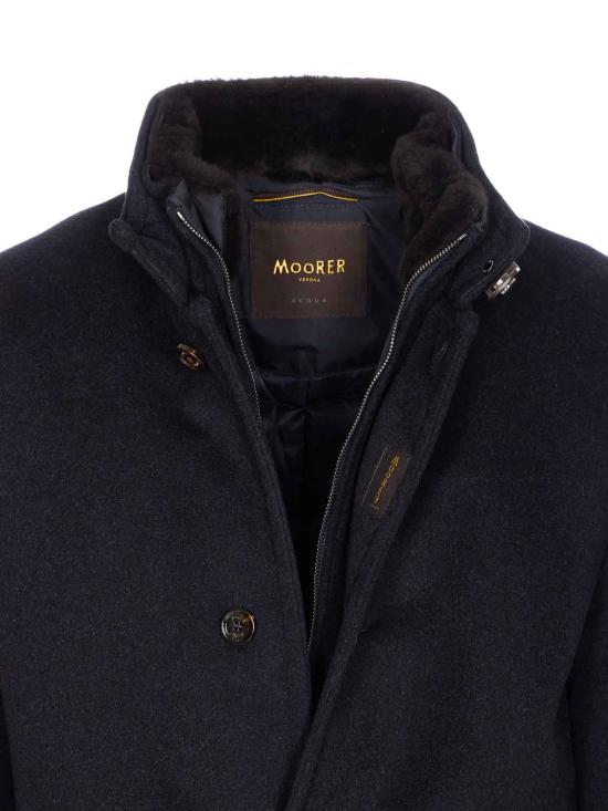 25FW 무레르 본드 FUR CS 싱글 브레스티드 구스 다운 자켓 BONDFURCSU0498 BLUE - MOORER
